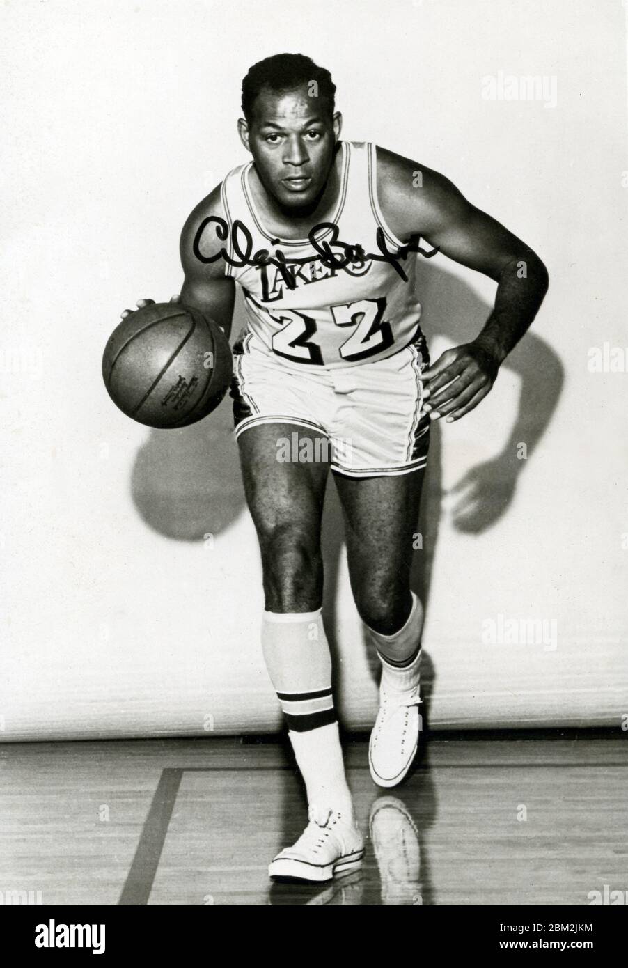 Elgin Baylor joueur de basket-ball avec les Los angles Lakers vers les années 1960 Banque D'Images