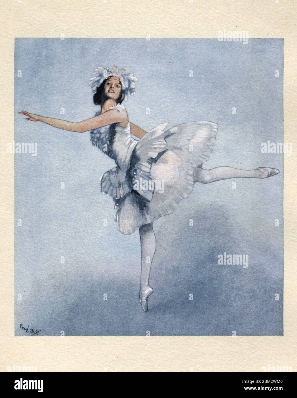 Danseuse de ballet russe par Renne Bull, 1913 Banque D'Images