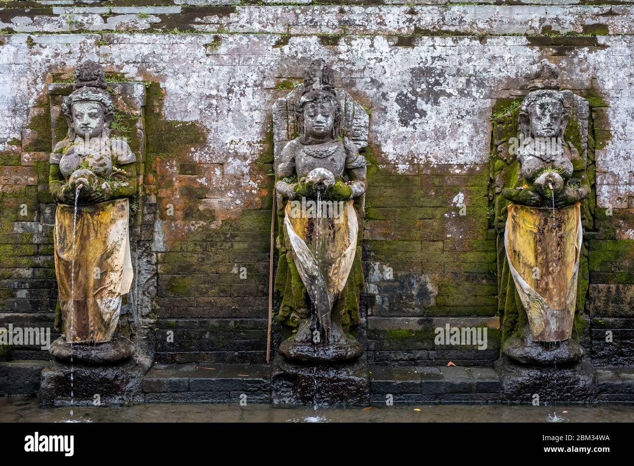 Fontaine du temple, nom de ce lieu Temple Goa Gajah Banque D'Images