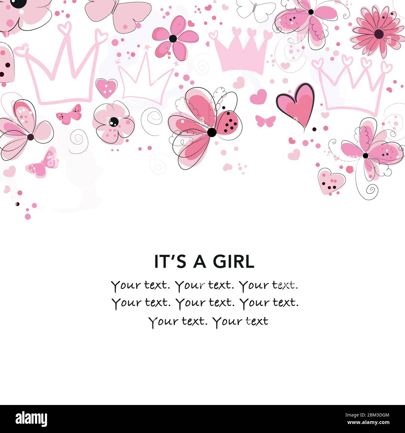 C Est Une Fille Carte De Voeux Pour Douche De Bebe Avec Couronne Coeur Fleurs Abstraites Et Points Bebe Premier Anniversaire T Shirt Douche De Bebe Bebe Gen Image Vectorielle Stock Alamy C Est Une Fille Carte De Voeux Pour Douche De Bebe Avec Couronne Coeur Fleurs Abstraites Et Points Bebe Premier Anniversaire T Shirt Douche De Bebe Bebe Gen Image Vectorielle Stock Alamy