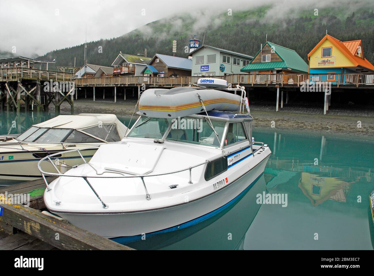 Seward Waterfront, Alaska Banque D'Images