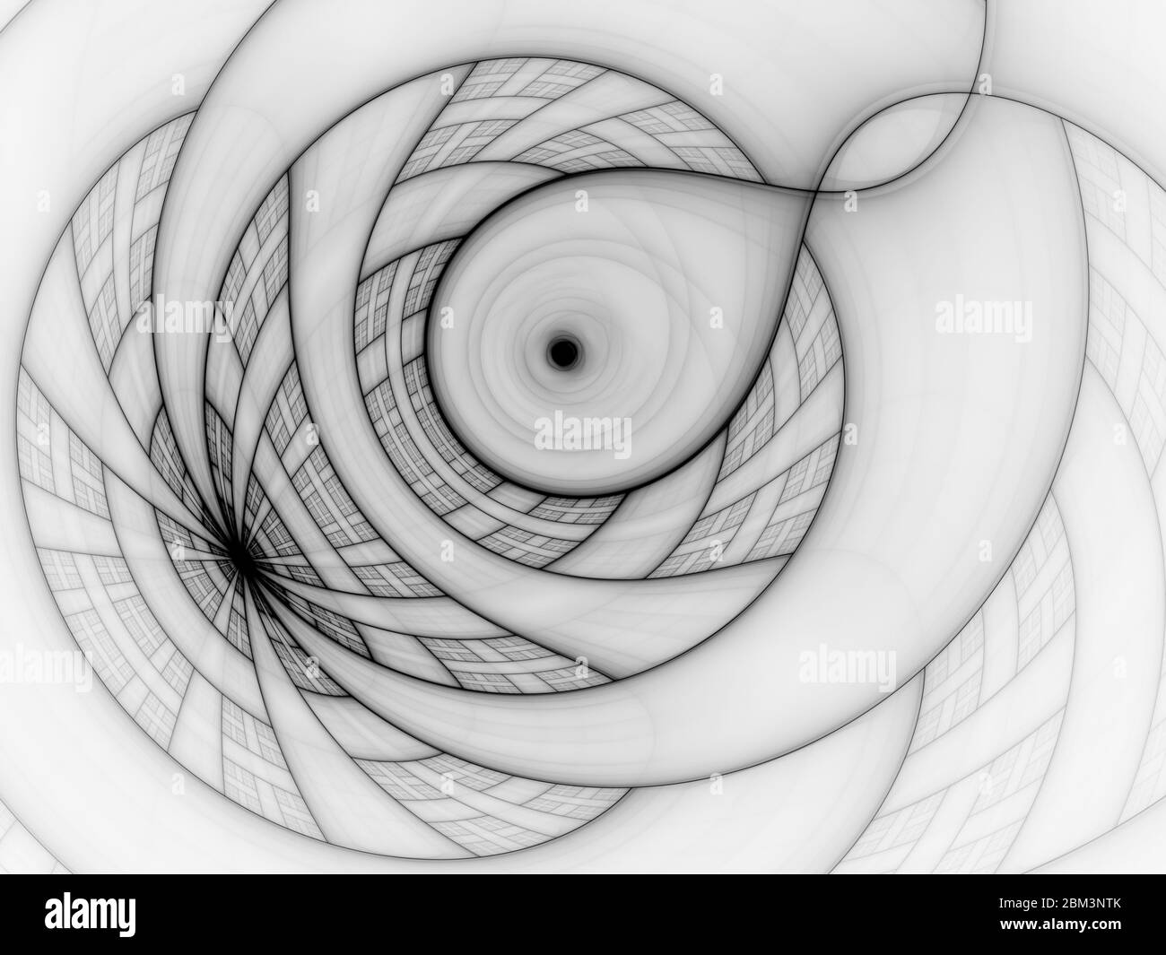 Arrière-plan abstrait coloré avec des lignes courbes. Illustration tendance. Banque D'Images