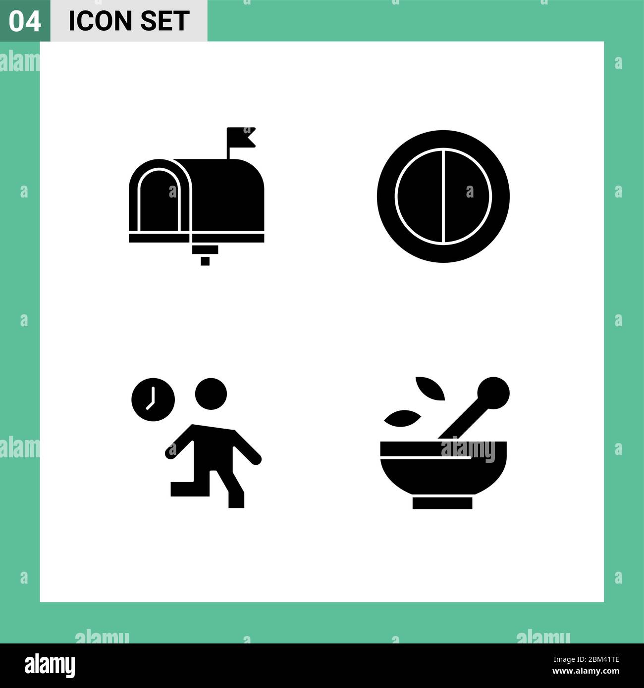 Interface mobile ensemble de pictogrammes de communication, de bureau, de messagerie électronique, de contraste, d'éléments de conception vectoriels modifiables dans le temps Illustration de Vecteur