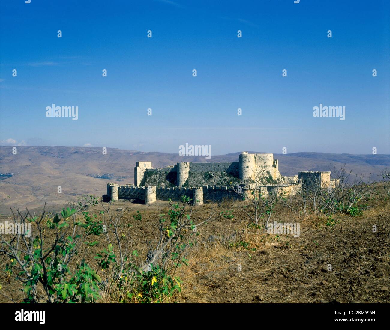 Krak des chevaliers, en Syrie Banque D'Images