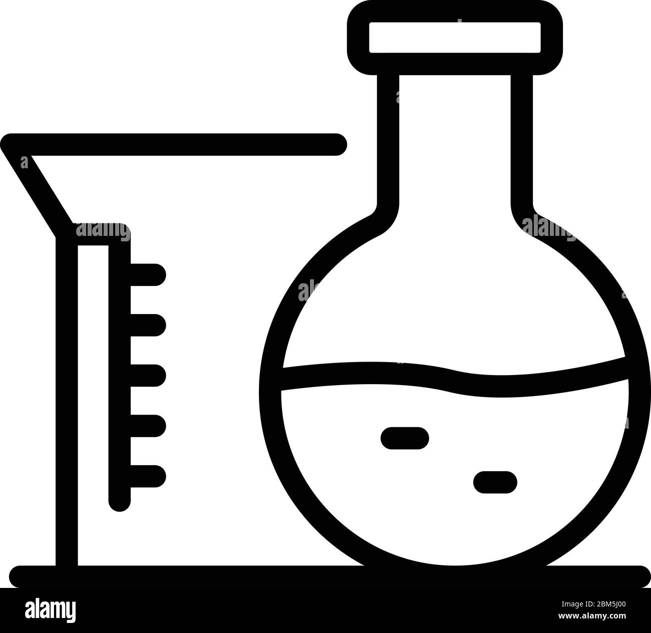 Icône Florence flacon, style contour Illustration de Vecteur