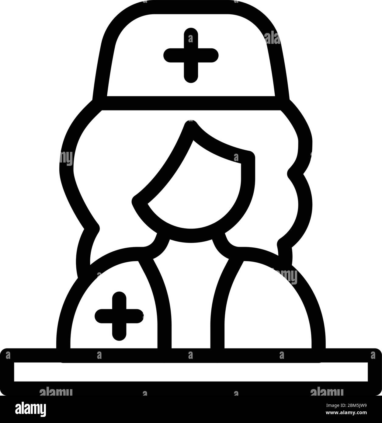 Icône médecin nutritionniste, style de contour Illustration de Vecteur