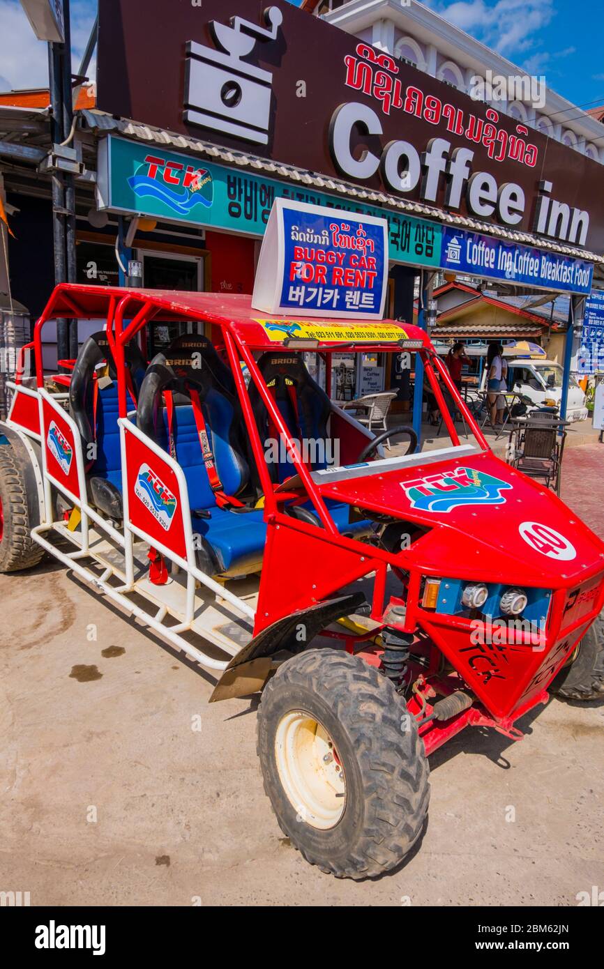 Buggy tout-terrain, Vang Vieng, Laos Banque D'Images