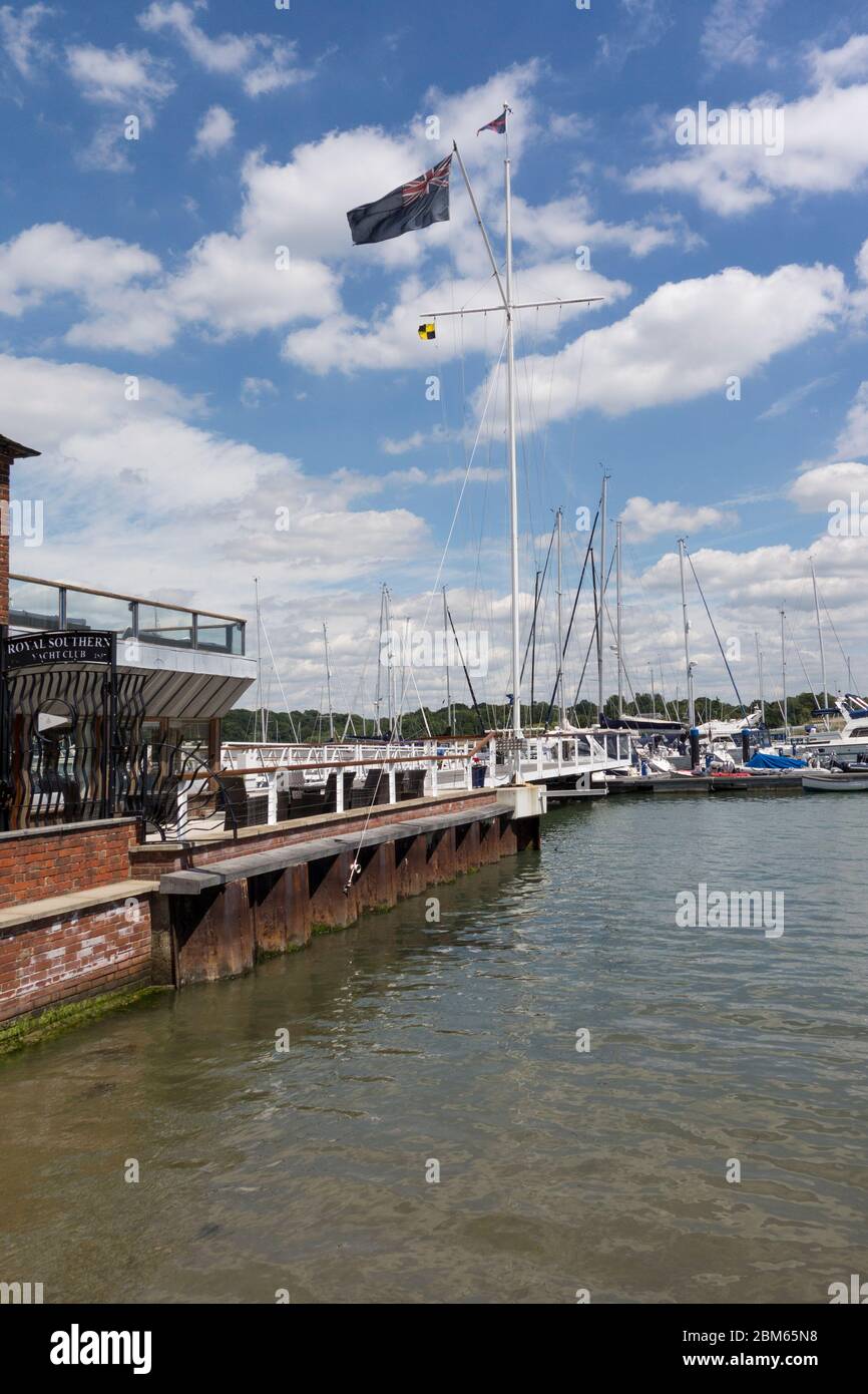 Port de plaisance de Hamble le Rice, Hampshire, Royaume-Uni Banque D'Images