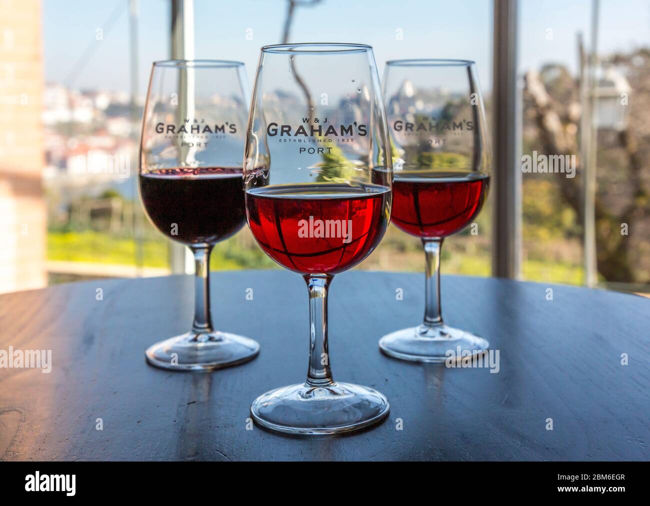 Graham's Port Lodge und Kellerei, Vila Nova de Gaia, Porto Banque D'Images