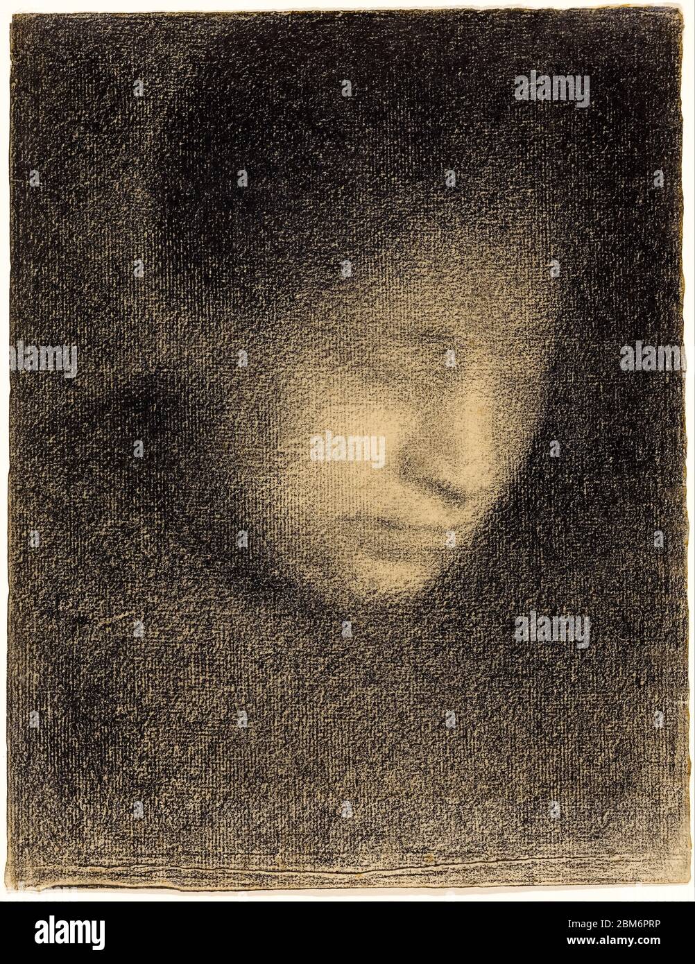 Georges Seurat, Madame Seurat, mère de l'artiste, portrait, 1882-1883 Banque D'Images