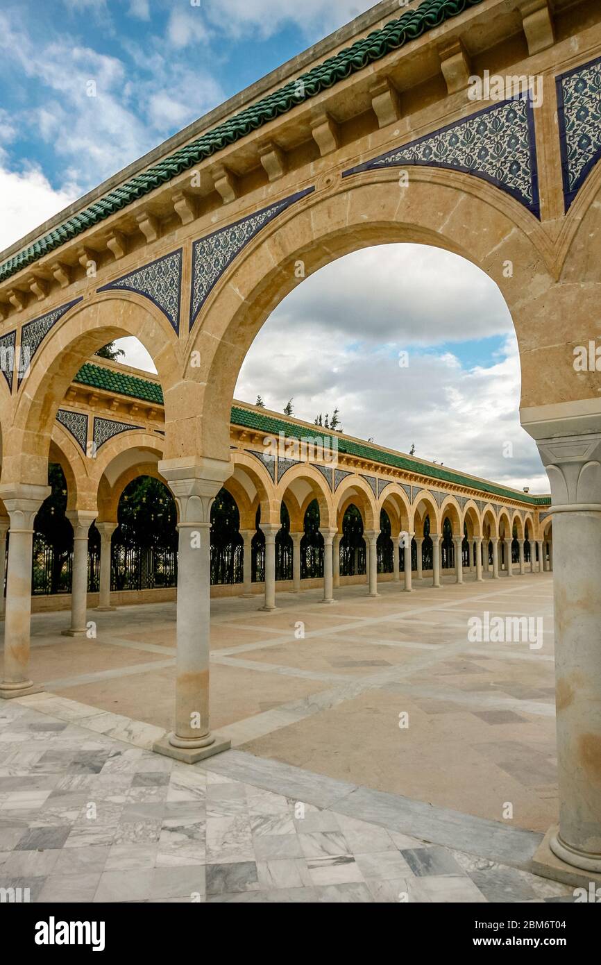 Mausolée de Habib Bourguiba, Monastir, Tunisie, Afrique. Banque D'Images