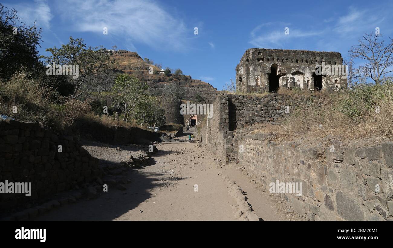 Fort de Daulatabad en Inde Banque D'Images