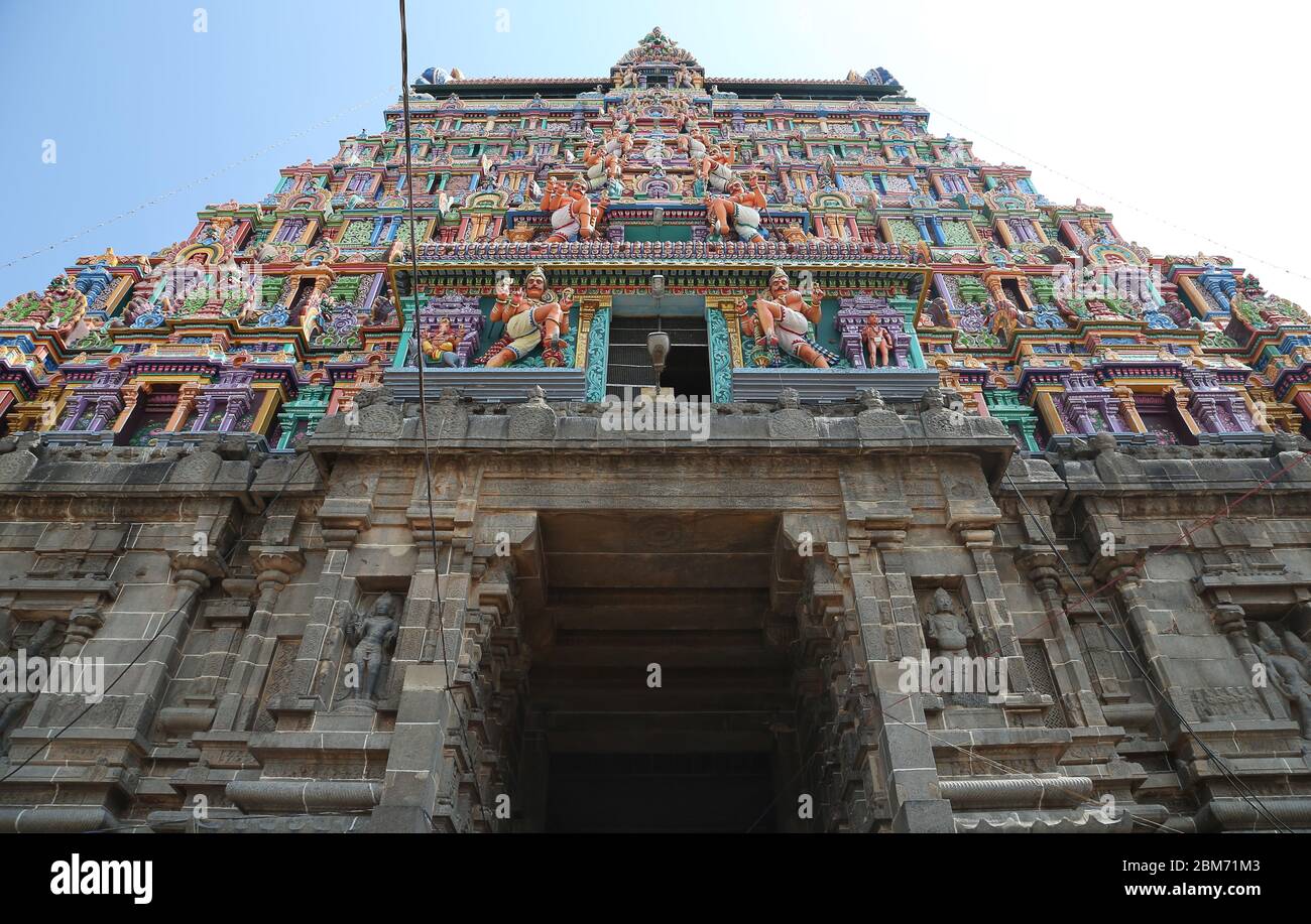 Thillai Natarajah ou Temple de Chidambaram à Chidambaram, Inde Banque D'Images