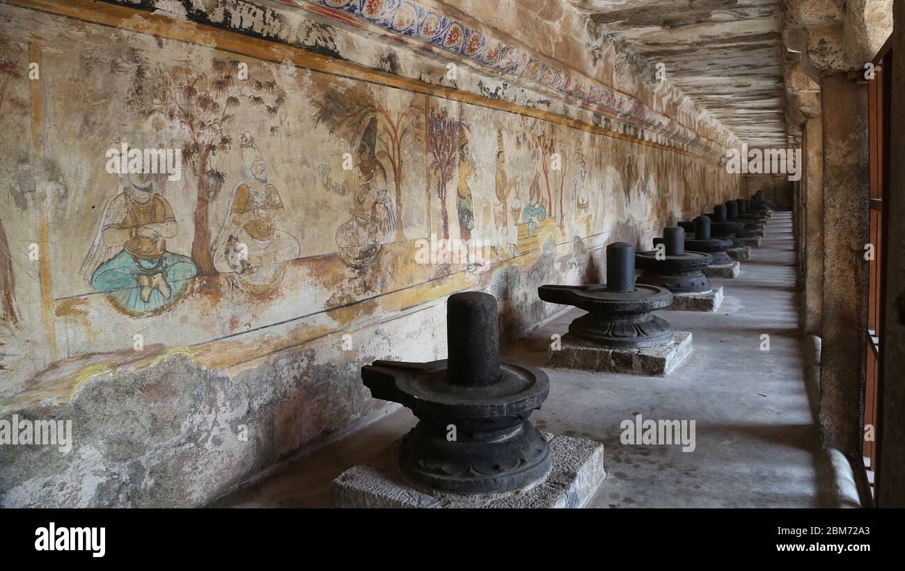 Temple de Brihadisvara à Tanjore, Inde Banque D'Images