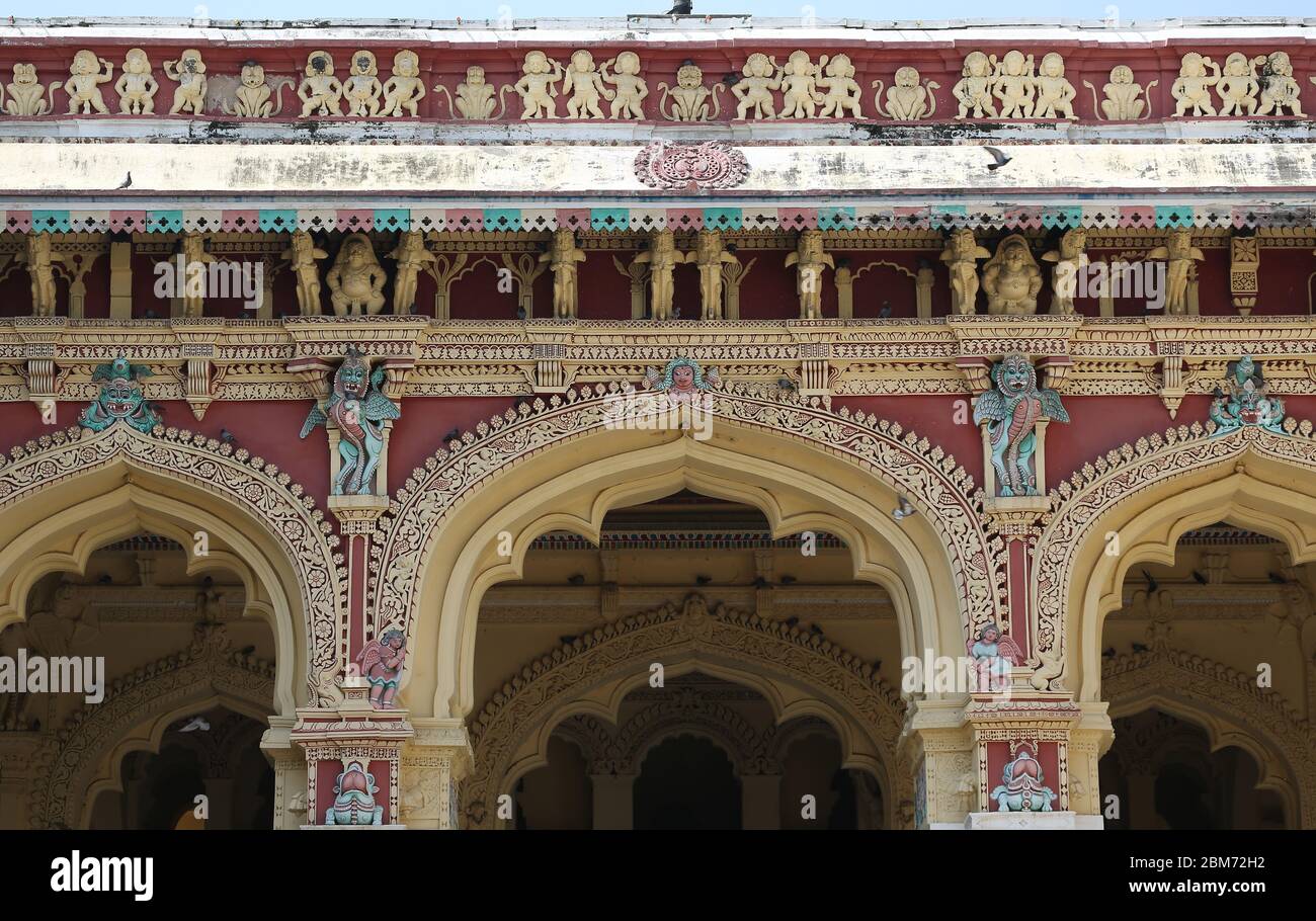 Palais Thirumalai Nayak, Madurai, Inde Banque D'Images