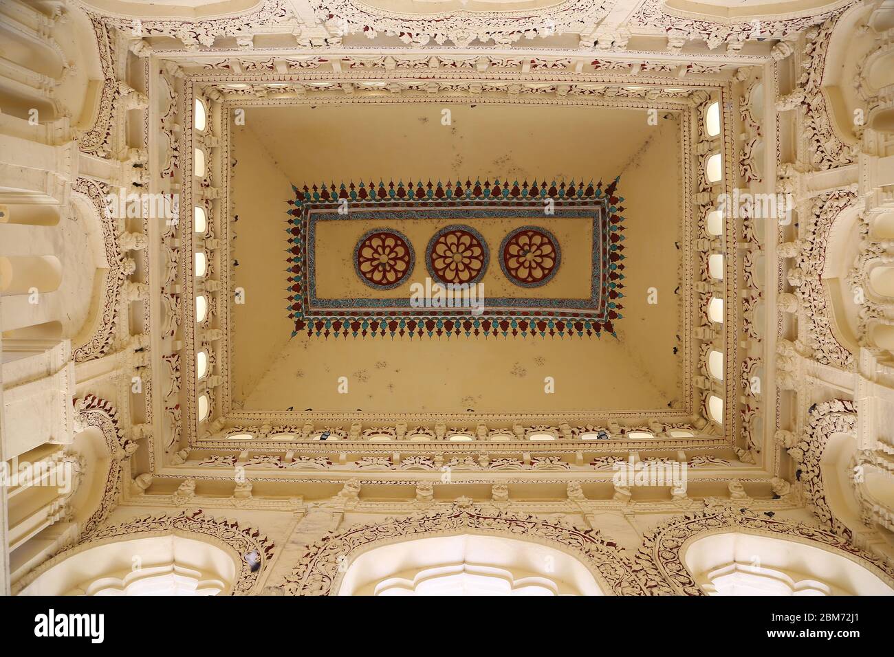 Palais Thirumalai Nayak, Madurai, Inde Banque D'Images