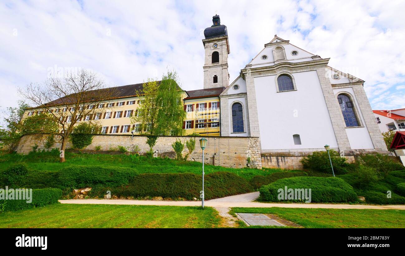 Ehingen, Allemagne: Eglise Konvikt Banque D'Images