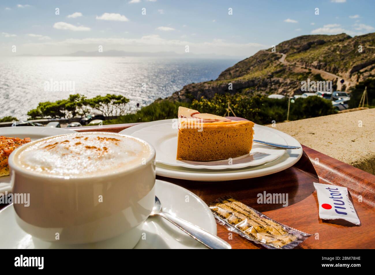 Un petit snack à Far Formentor, Palma de Majorque Banque D'Images