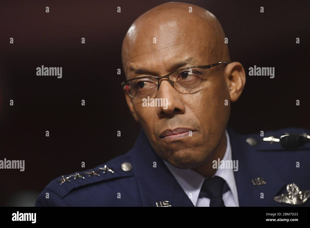 Washington, États-Unis. 07th Mai 2020. Le général Charles Q. Brown, Jr. Témoigne de sa nomination au poste de chef d'état-major de la United States Air Force devant le comité des services armés du Sénat sur Capitol Hill à Washington, DC le jeudi 7 mai 2020. Photo de Kevin Dietsch/UPI crédit: UPI/Alay Live News Banque D'Images