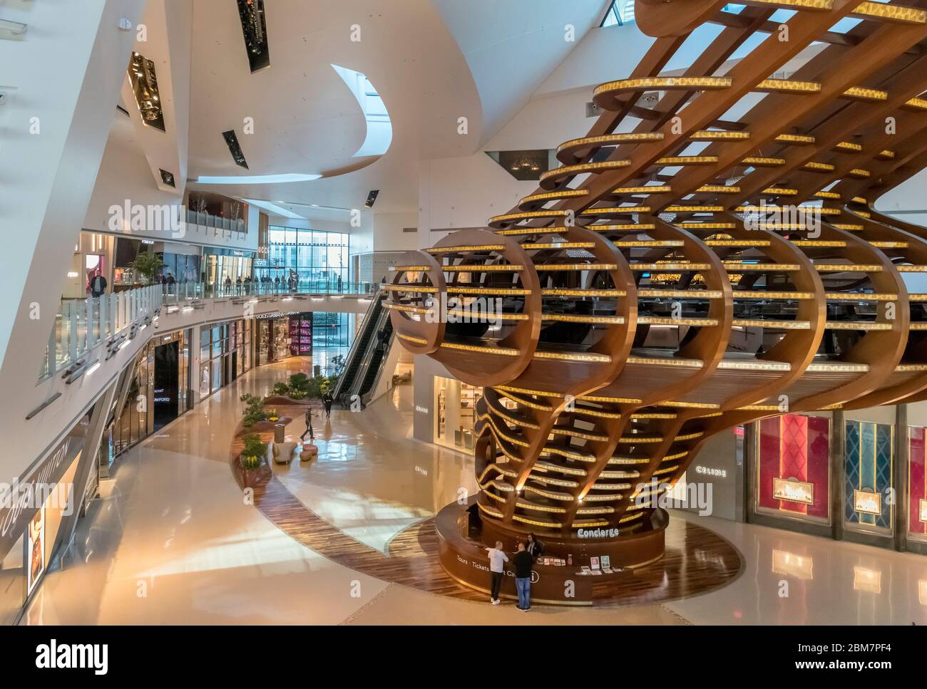 The Shops at Crystals, un centre commercial haut de gamme dans le complexe CityCenter, Las Vegas Boulevard, Las Vegas, Nevada, États-Unis Banque D'Images