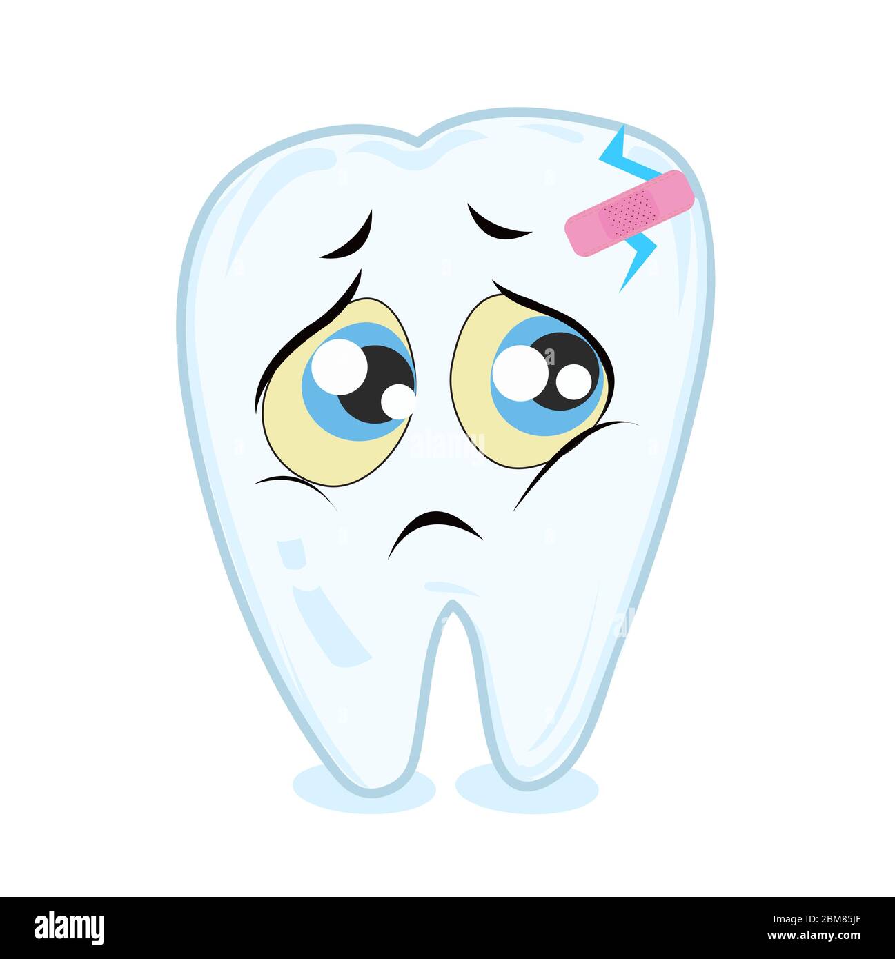 Mal de dents. Illustration de la dent Illustration de Vecteur