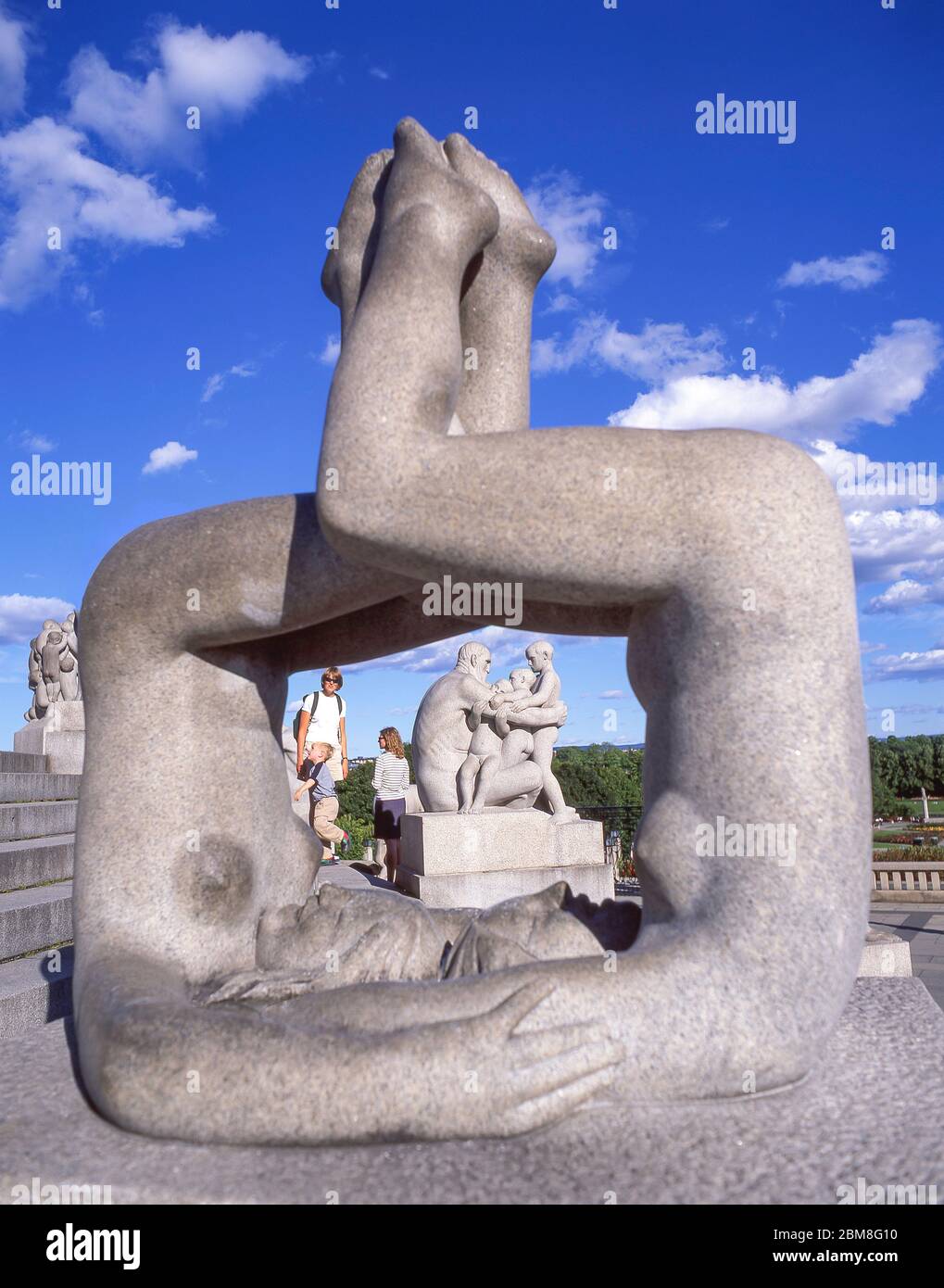 Sculptures de Vigeland dans le parc Frogner, Bydel Frogner, Oslo, Royaume de Norvège Banque D'Images