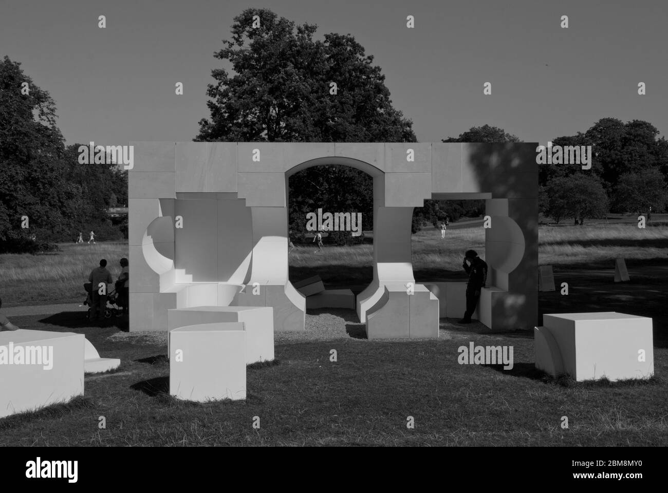 Pavillon d'été Galeries Serpentine Pavillon Serpentine 2016, Kensington Gardens, Londres, W2 3XA par Kunle Adeyemi Banque D'Images