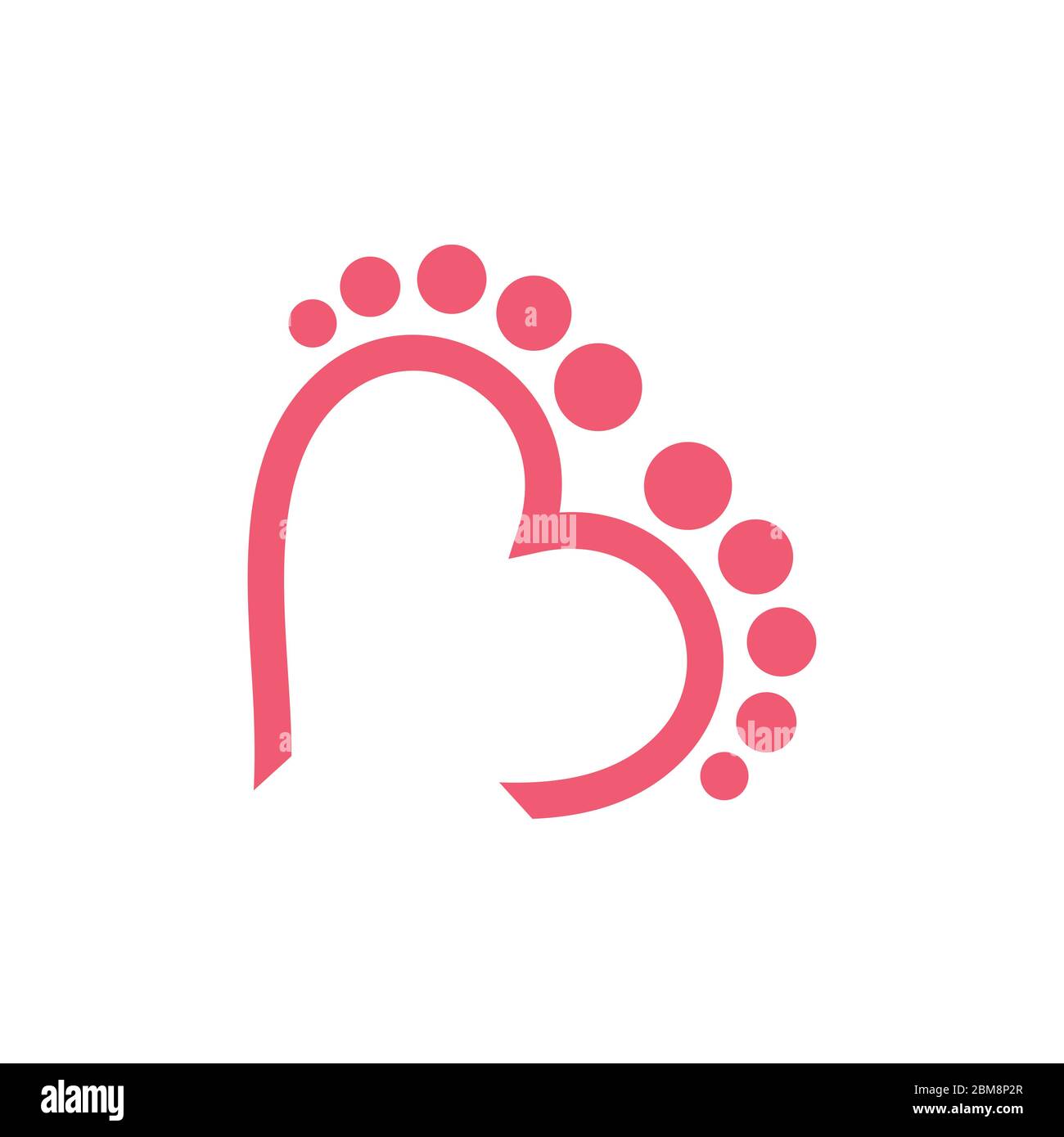 vecteur symbole massage pieds amoureux Illustration de Vecteur
