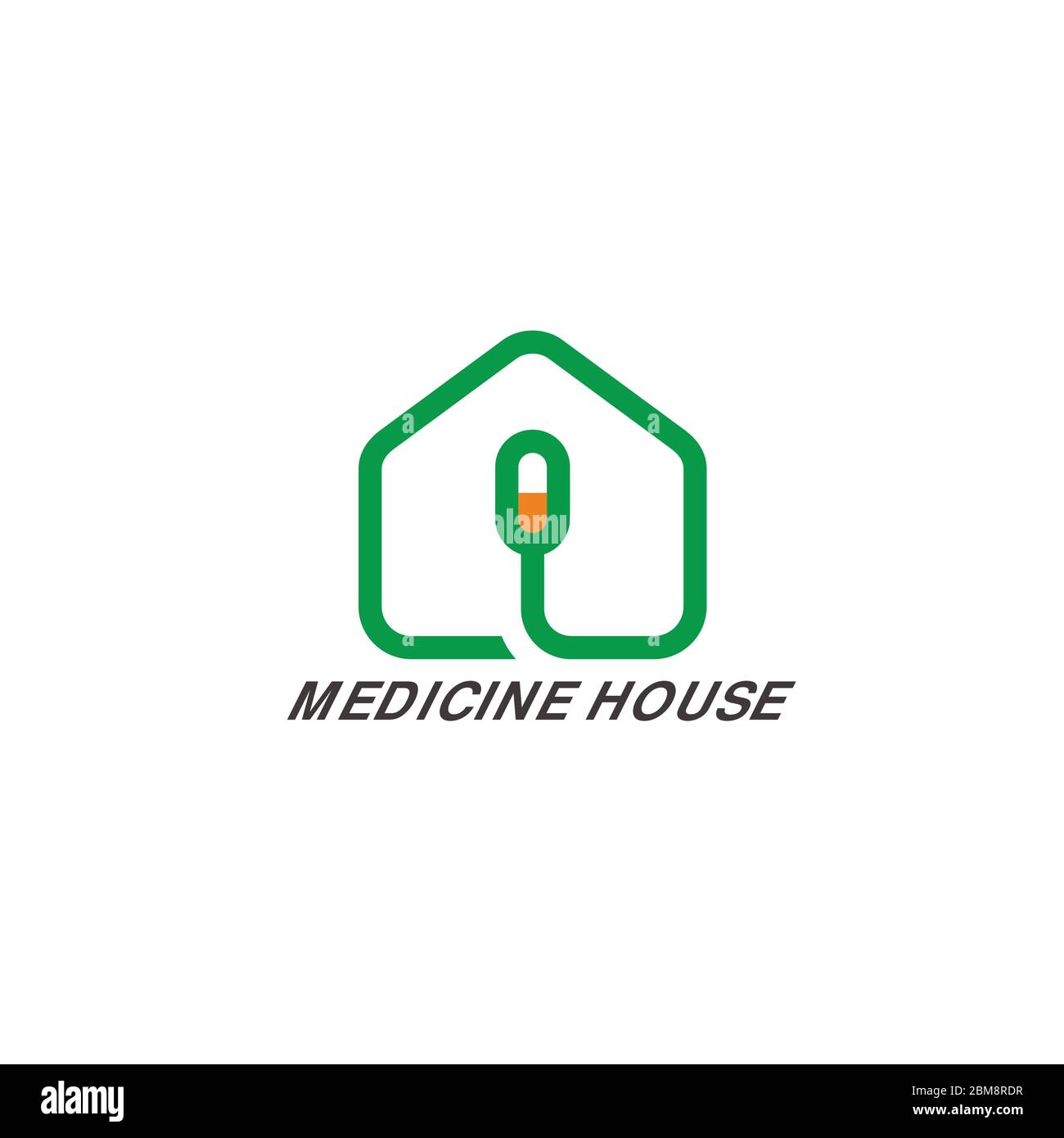ligne géométrique simple capsule médicament symbole magasin logo vecteur Illustration de Vecteur