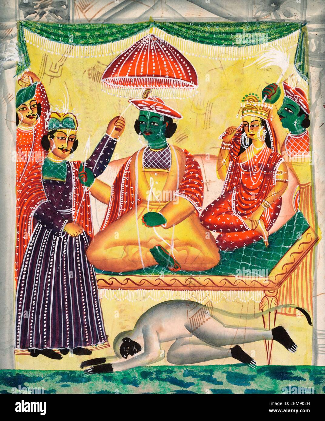 Rama et Sita, années 1800 Banque D'Images