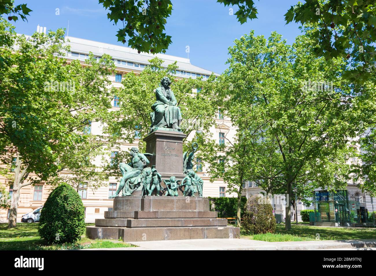 Wien, Vienne: Ludwig van Beethoven monument au parc Beethovenpark, en 03. Landstraße, Wien, Autriche Banque D'Images