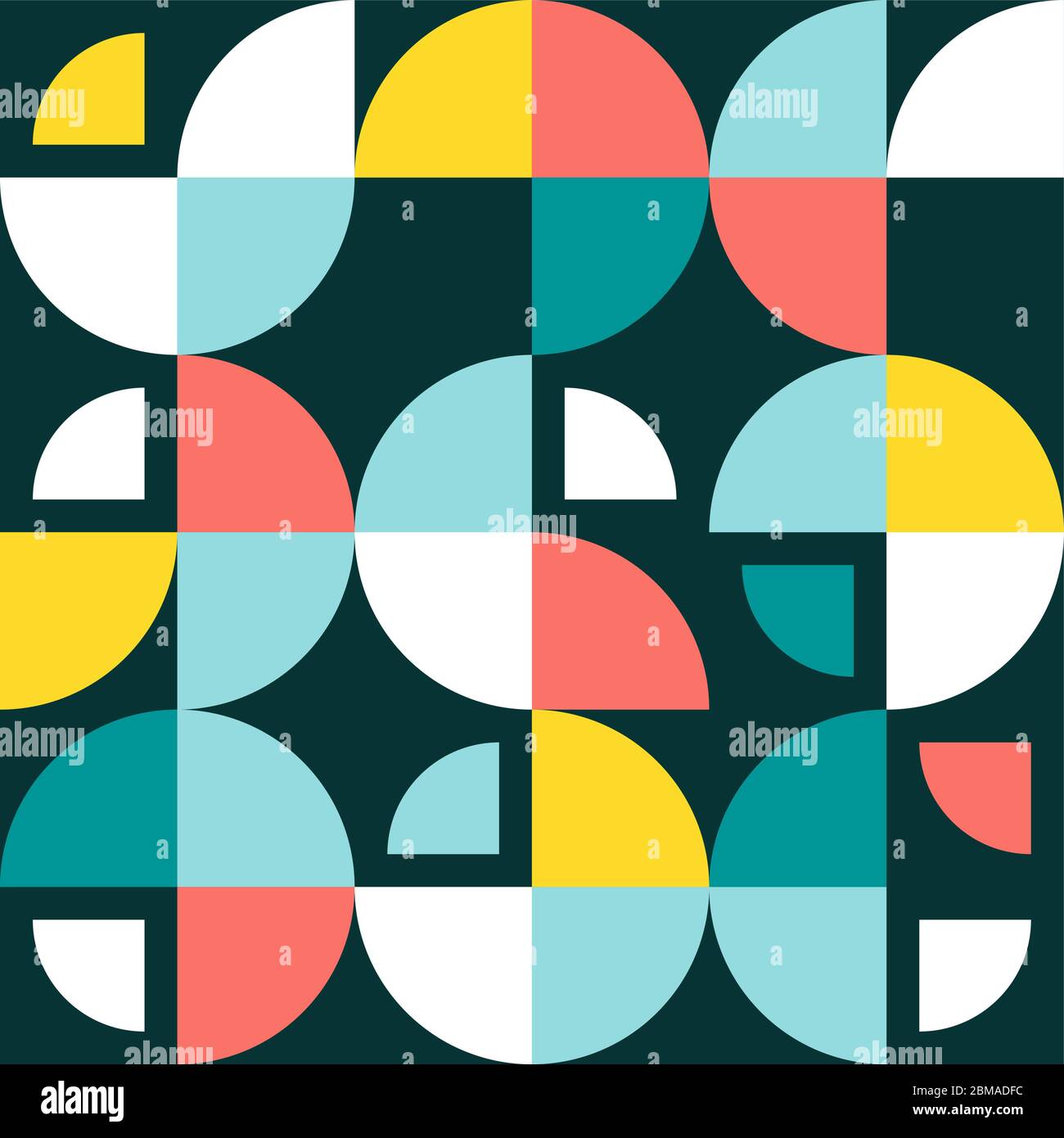 Memphis simple fond de formes rondes. Modernisme suisse, memphis forme géométrique ronde arrière-plan Illustration de Vecteur