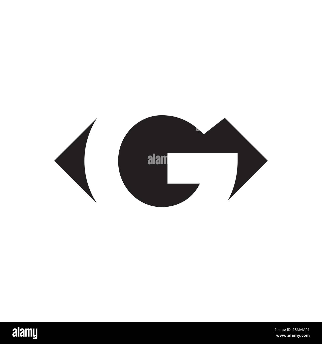 Concept de conception de vecteur œil G. Illustration de Vecteur