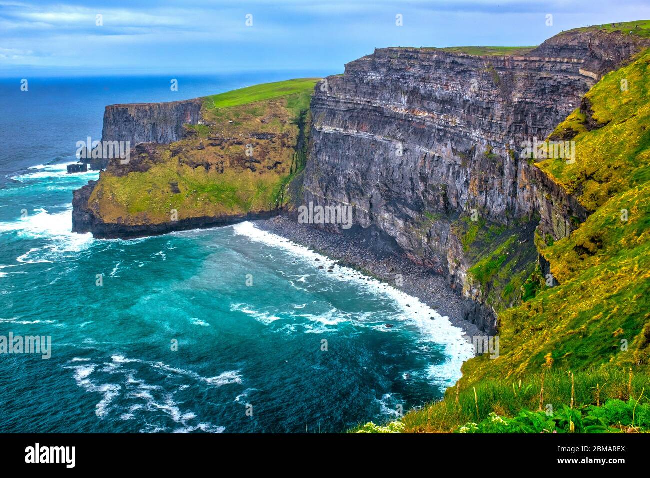 Les falaises de Moher, comté de Clare, Irlande Banque D'Images