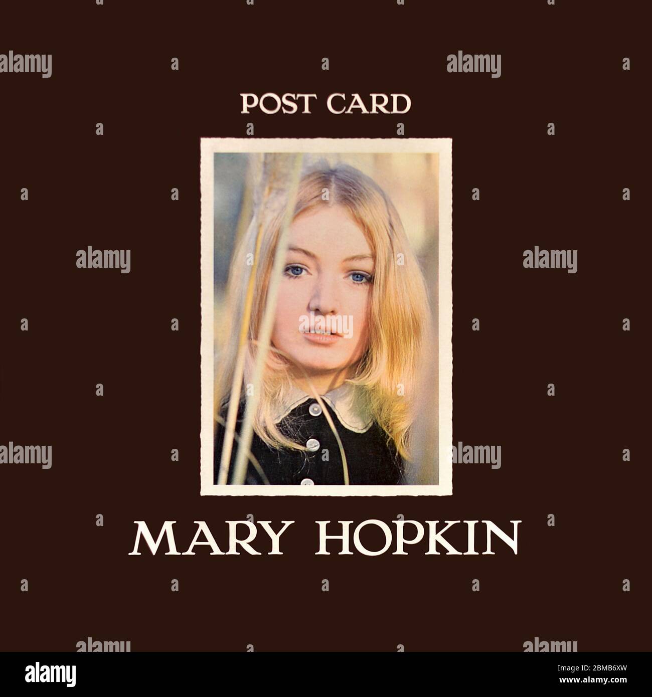 Mary Hopkin - couverture originale de l'album en vinyle - carte postale - 1969 Banque D'Images