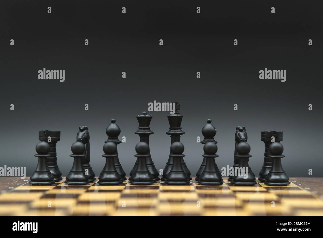 jeu d'échecs de stratégie tourné en studio Banque D'Images