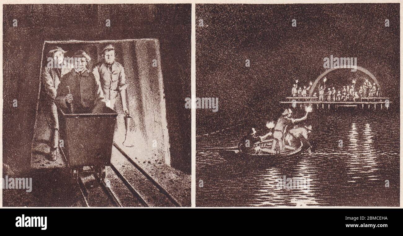 Illustrations anciennes de la construction du tunnel Severn 1873 - 1886 - Sir John Hawkshaw. Banque D'Images