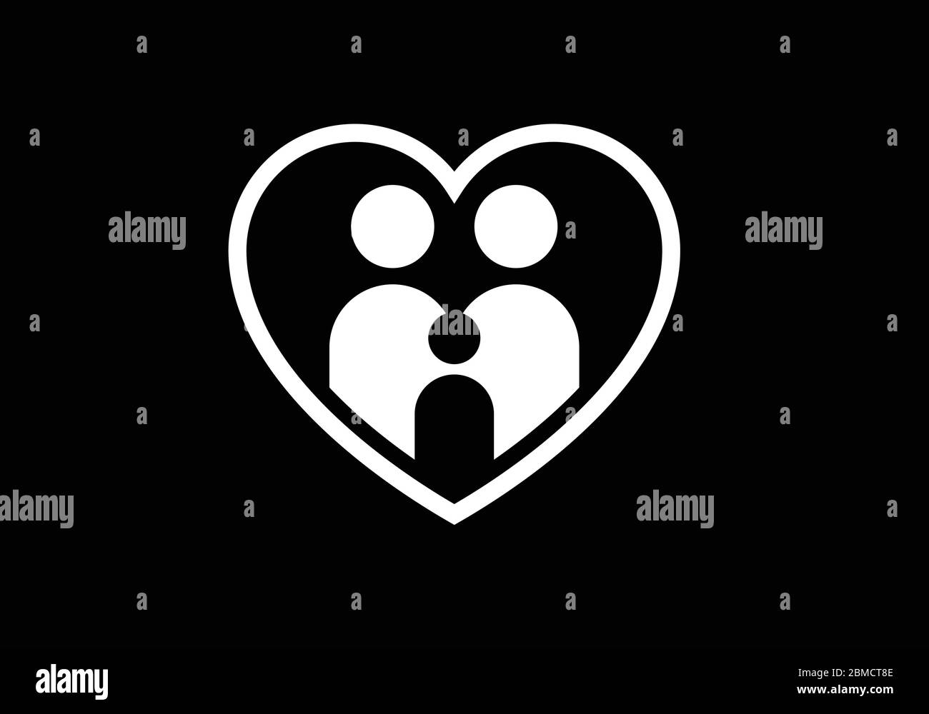 Modèle de logo connecter les personnes, logo de réseau social personnes Illustration de Vecteur