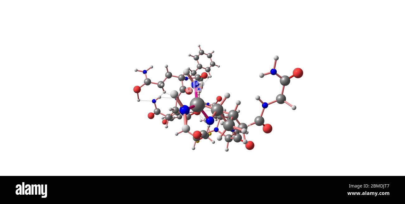 Desmopressine ou DDAVP est un médicament utilisé pour traiter le diabète insipidus, le coupage, l'hémophilie A. illustration 3d Banque D'Images