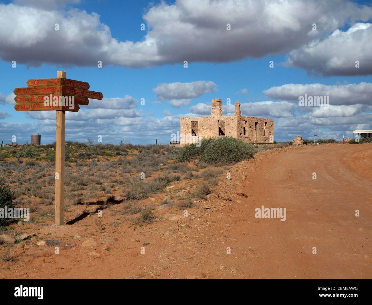 Les ruines de la ville de Farina, dans l'Outback de l'Australie méridionale. Banque D'Images