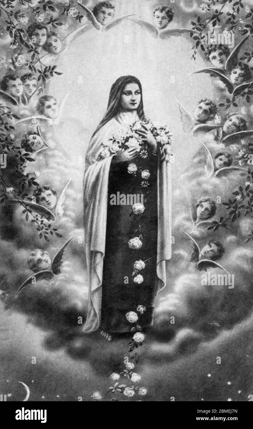 Teresa de Lisieux (1873-1897), santa Teresa del niño Jesús, religiosa carmelita francesa, doctora de la iglesia. Banque D'Images