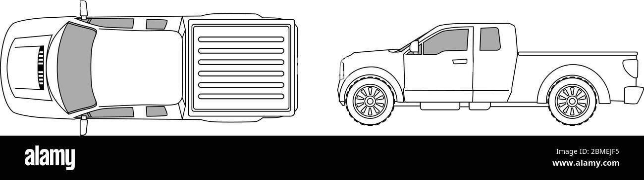 Vue De Dessus De Voiture Esquisse De Forme De Contour Et De Pick Up Lateral Pour Le Plan De Stationnement Ou La Presentation De L Architecture Taille Reelle De Proportion Noir Isole Vue De Dessus De Voiture Esquisse De Forme De Contour Et De Pick Up Lateral Pour Le Plan De Stationnement Ou La Presentation De L Architecture Taille Reelle De Proportion Noir Isole