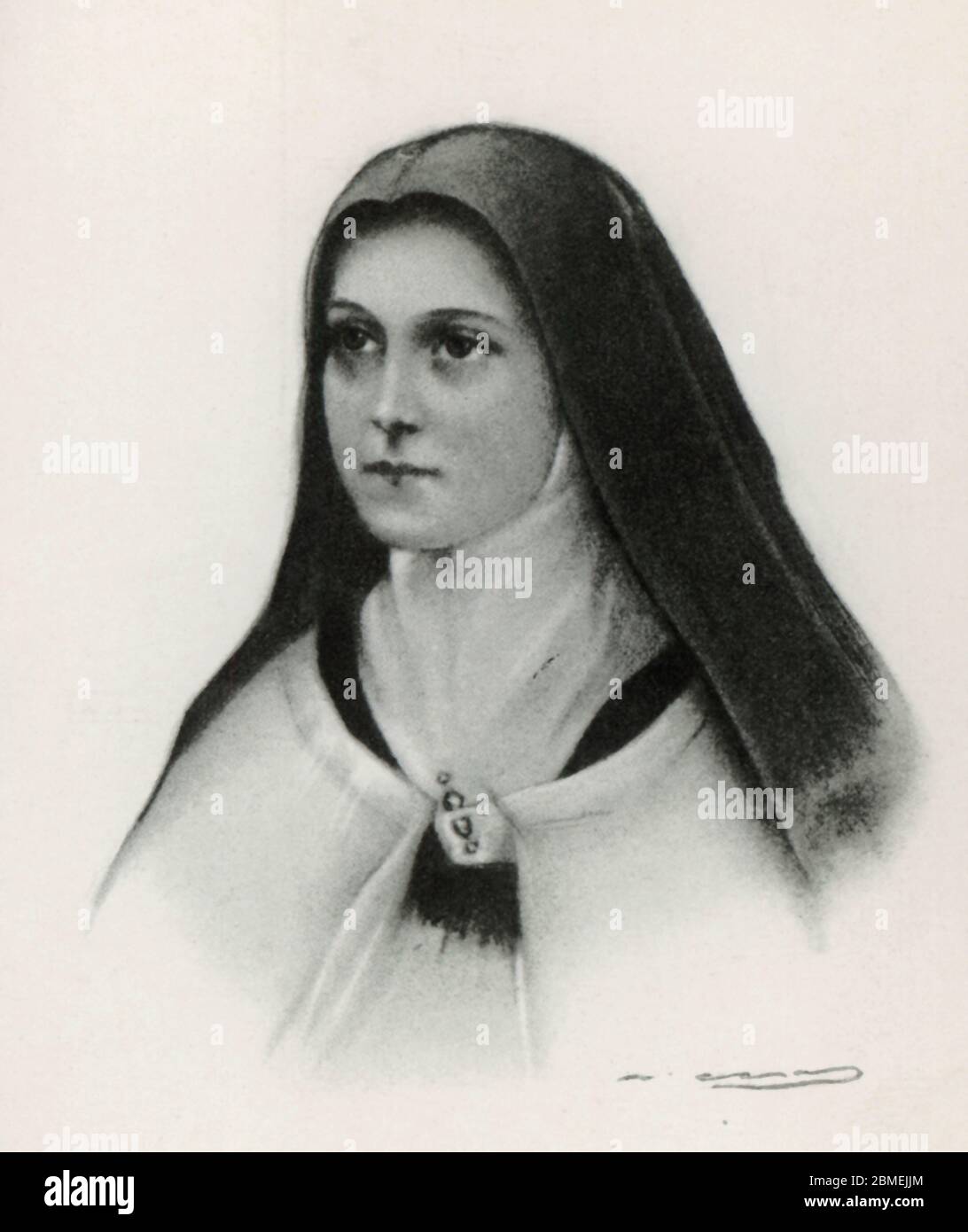 Teresa de Lisieux (1873-1897), santa Teresa del niño Jesús, religiosa carmelita francesa, doctora de la iglesia, profesora. Banque D'Images