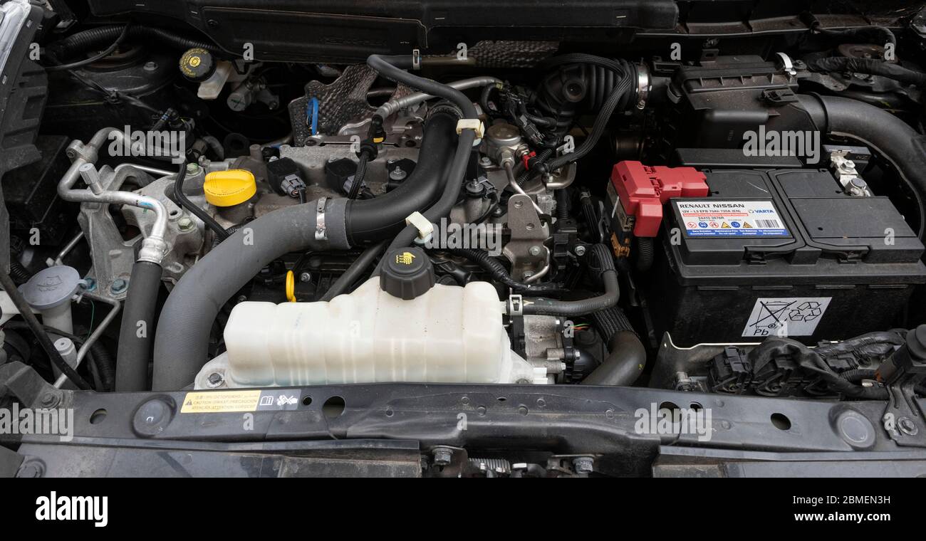 Nissan Juke, moteur turbo de 1.2 L, Banque D'Images