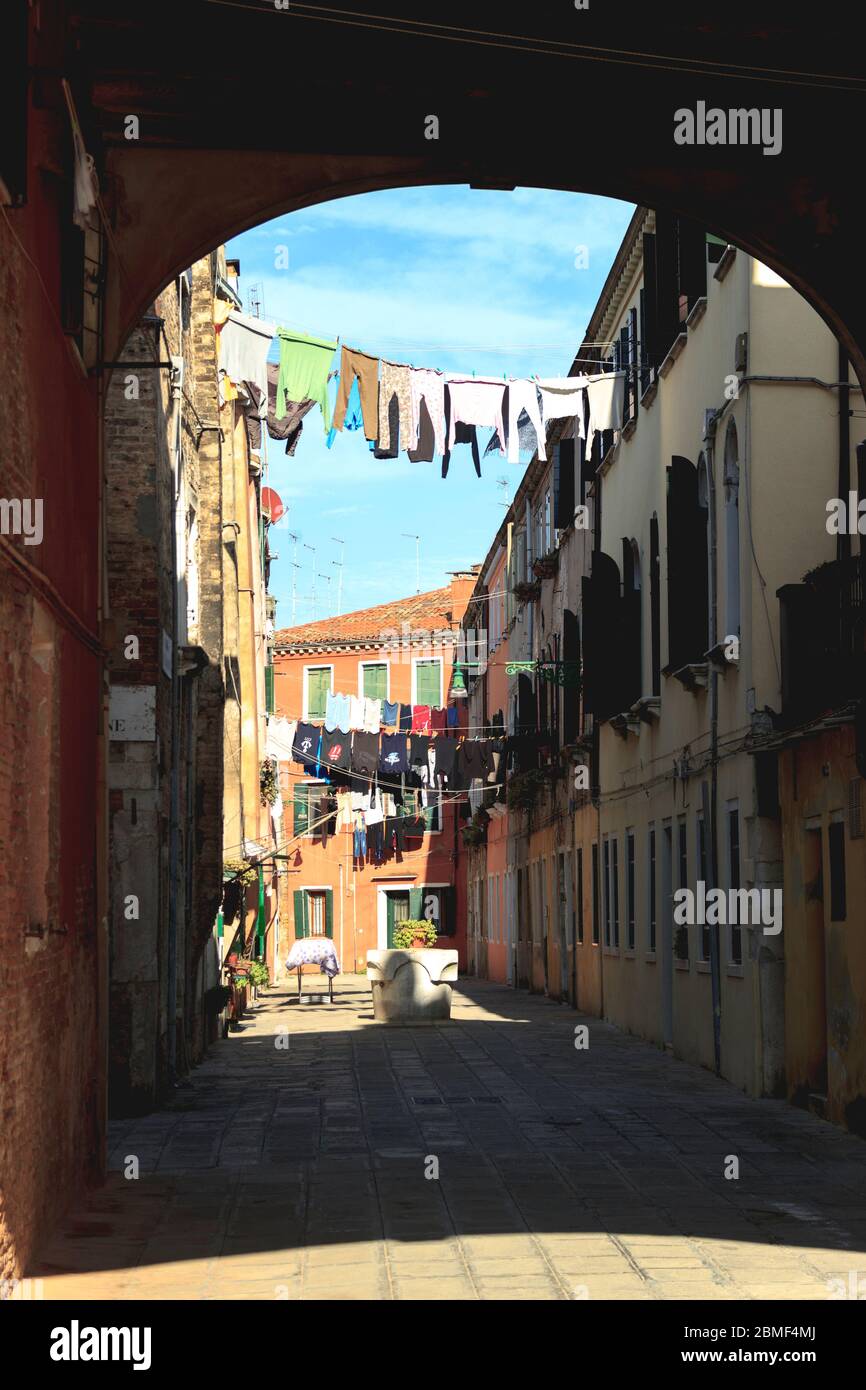 Tourisme et visite de Venise en Italie pendant Carnevale Banque D'Images