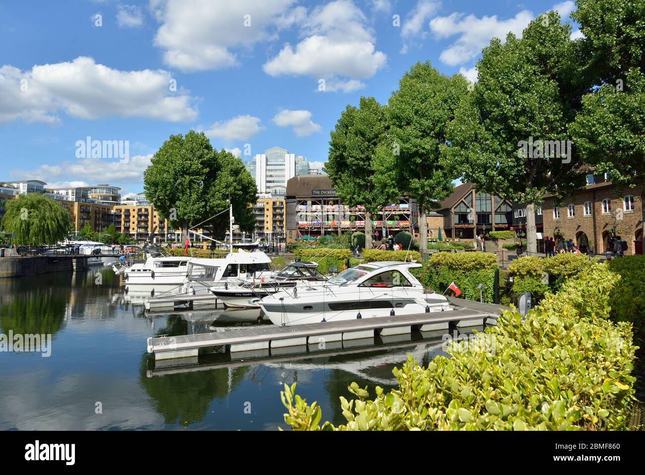 St Katharine Docks Marina, Londres, Royaume-Uni Banque D'Images