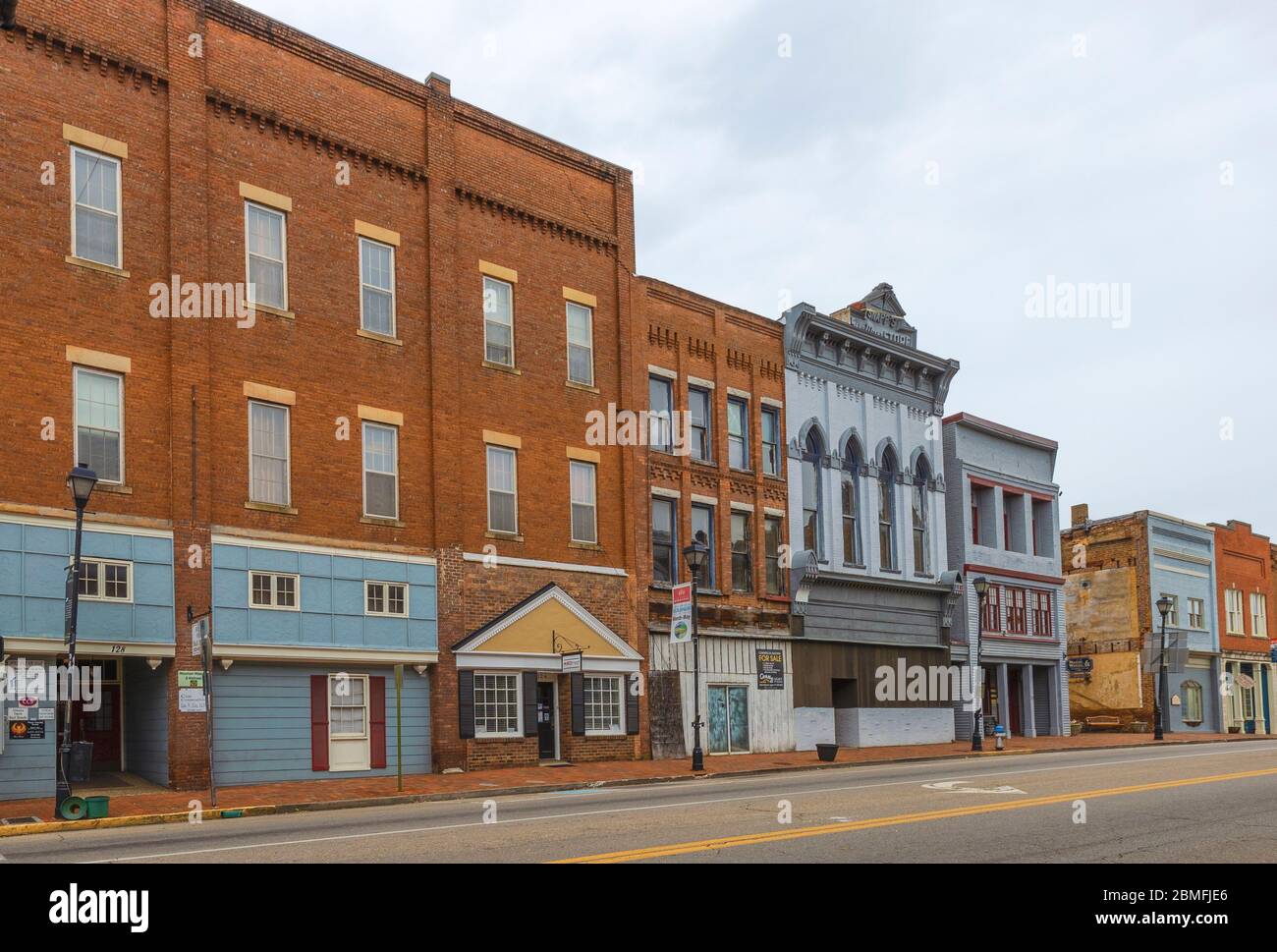 Greeneville, Tennessee, États-Unis - 29 avril 2020 : quartier historique de Greensville, Tennessee Banque D'Images