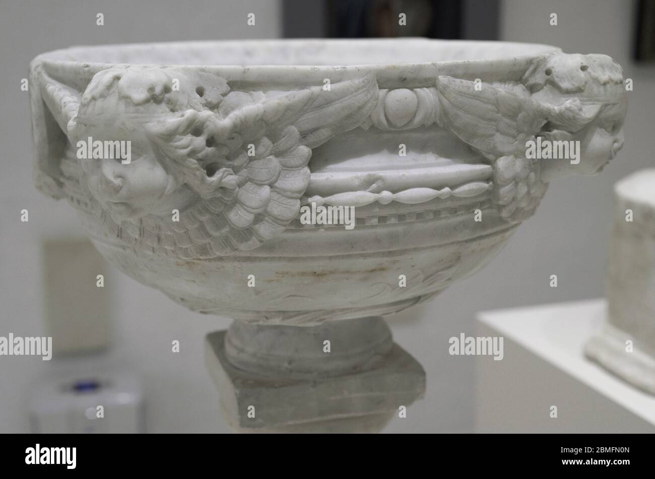 Attribué à Antonello Gagini (1478-1536). Sculpteur italien. Saint-stoup d'eau. Marbre. Musée national des Beaux-Arts. Valletta. Malte. Banque D'Images