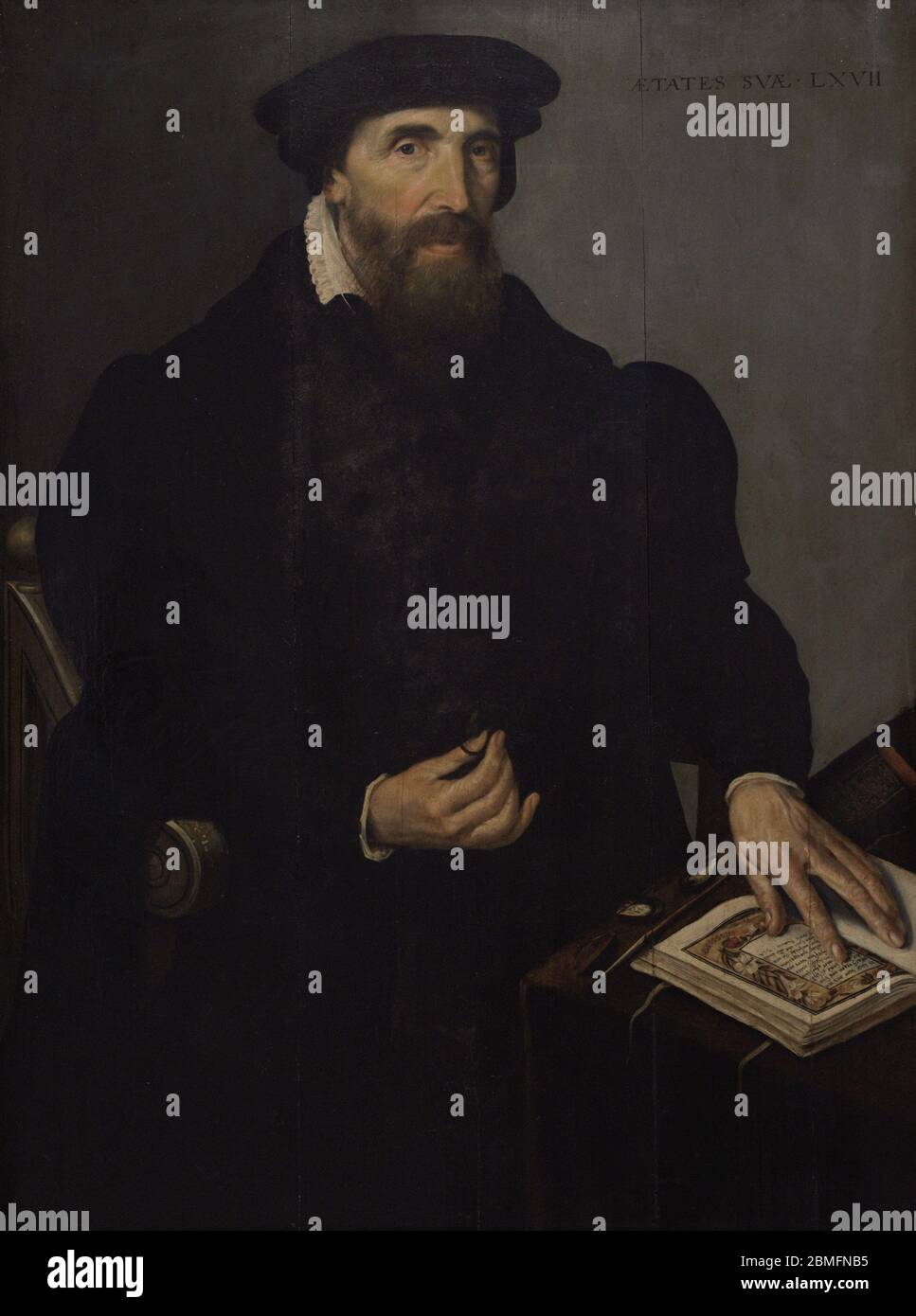 Giulio Clovio (1498-1578). Peintre italien de la Renaissance. Portrait par Willem Key (vers 1515-1568). Musée national des Beaux-Arts. Valletta. Malte. Banque D'Images