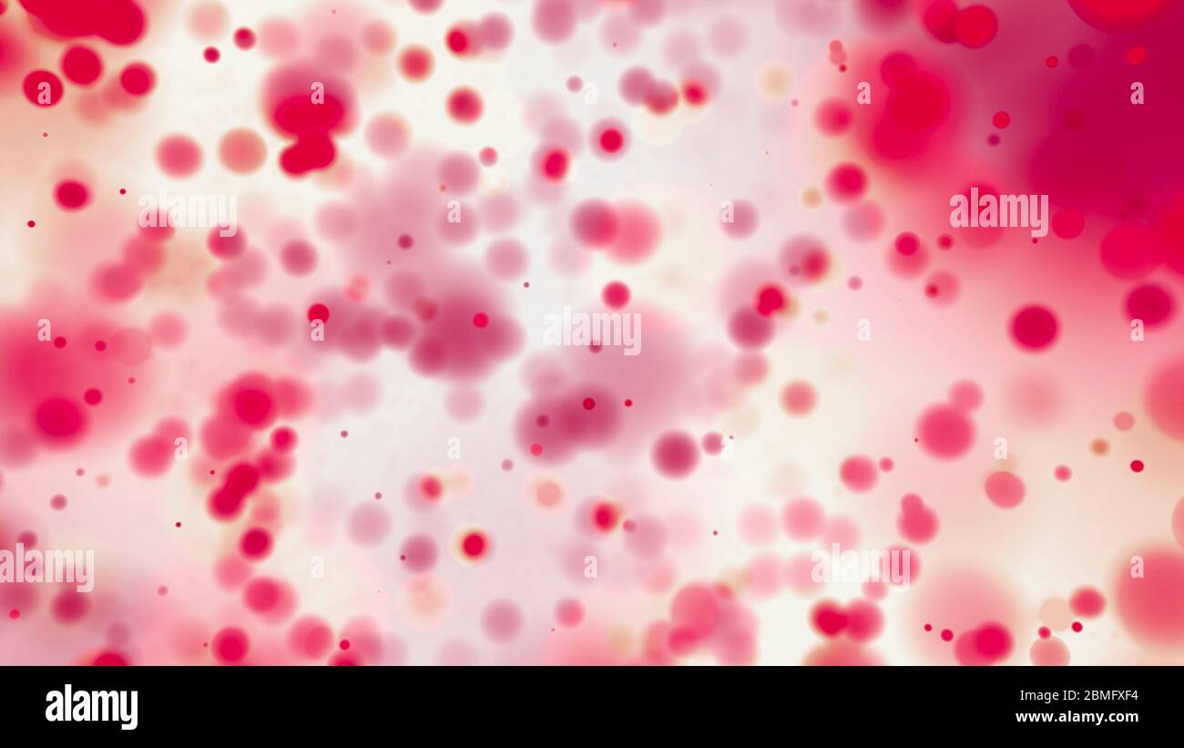 Globules rouges, érythrocytes, flux de globules rouges dans une veine, section d'une veine, rendu 3d. Particules Banque D'Images
